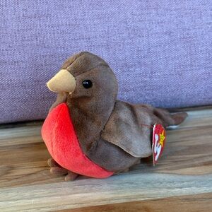 Ty Beanie Baby Early the Robin 1997 Brown Red Chest With Tag